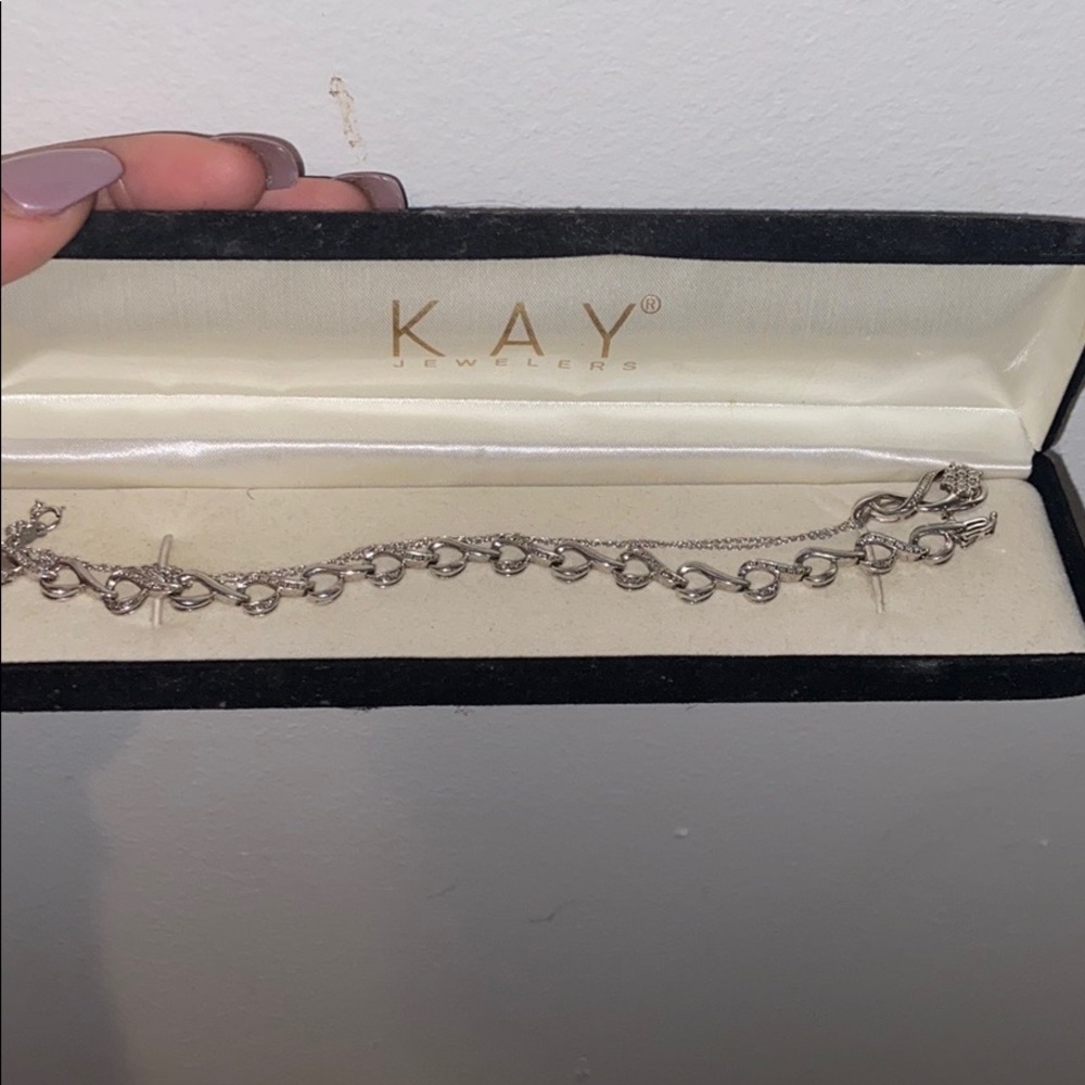 Diamond bracelet and necklace from kays